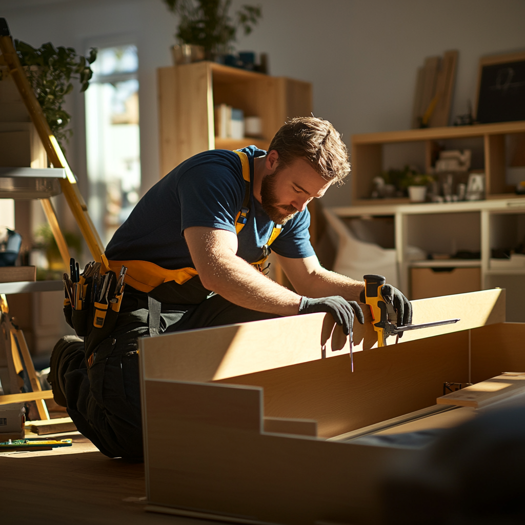 Professional handyman working with tools in Minneapolis - carpentry and home repair services